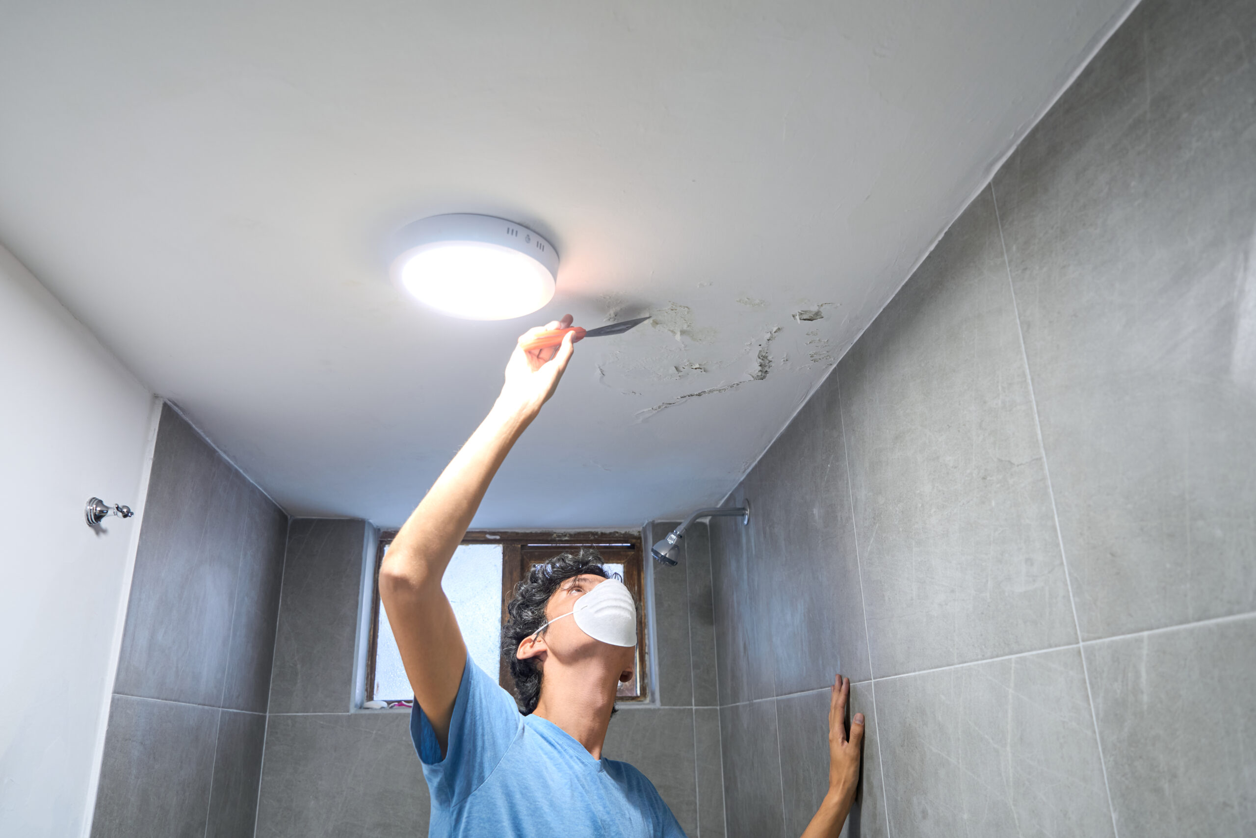 Water Leaking Through Ceiling Light Fixture